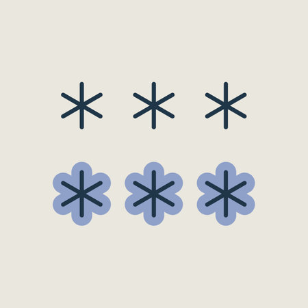 Snowflakes vector icon. Meteorology sign. Graph symbol for travel, tourism and weather web site and apps design, logo, app, UIのイラスト素材