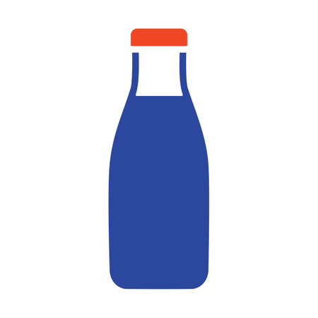 Milk Bottle icon vector. Dairy product sign. Graph symbol for cooking web site and apps design, logo, app, UIのイラスト素材