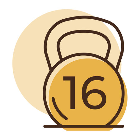 Kettlebell vector icon. Graph symbol for fitness and weight loss web site and apps design, logo, app, UIのイラスト素材