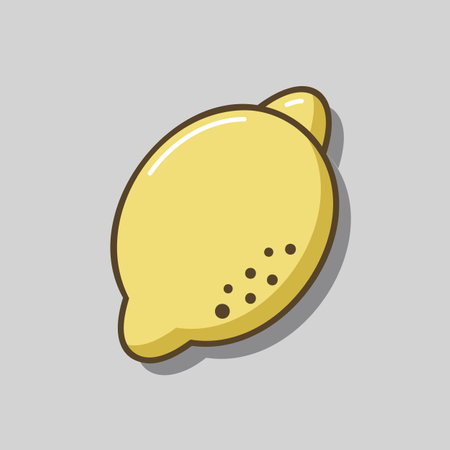 Lemon vector icon. Graph symbol for food and drinks web site, apps design, mobile apps and print media, logo, UIのイラスト素材