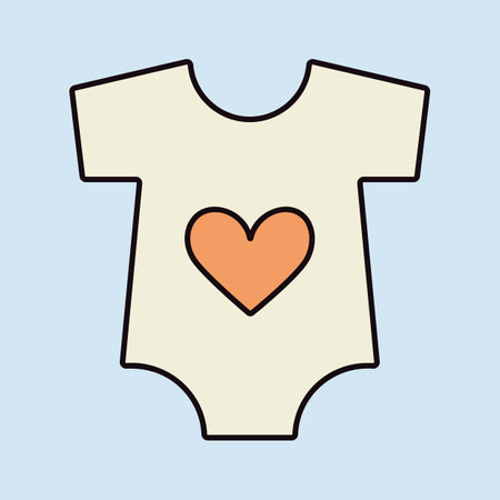 Baby bodysuit isolated vector icon. Baby Romper. Graph symbol for children and newborn babies web site and apps design, logo, app, UIのイラスト素材