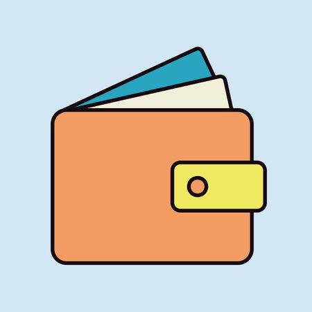 Purse icon vector. Money sign Isolated. Pay, online mobile payment, bill, payment, salary, shopping concept. E-commerceのイラスト素材