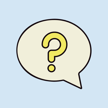 Speech bubble with question mark icon. E-commerce sign. Graph symbol for your web site design, logo, app, UI. Vector illustration, EPS10.のイラスト素材