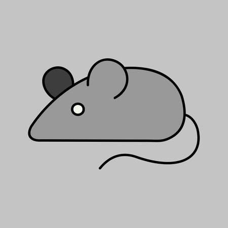 Field mouse icon. Agriculture sign. Graph symbol for your web site design, logo, app, UI. Vector illustration, EPS10.のイラスト素材