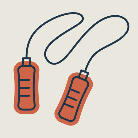 Jump rope vector icon. Graph symbol for fitness and weight loss web site and apps design, logo, app, UIのイラスト素材