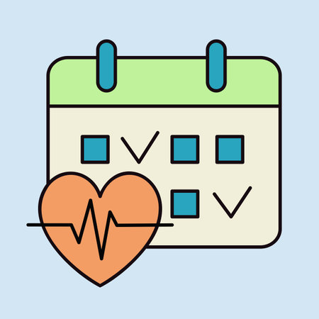 Fitness training day calendar vector icon. Gym calendar sign. Graph symbol for fitness and weight loss web site and apps design, logo, app, UIのイラスト素材