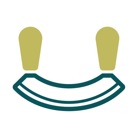 Double bladed herb-cutter or Mezzaluna vector icon. Kitchen appliances. Graph symbol for cooking web site design, logo, app, UIのイラスト素材