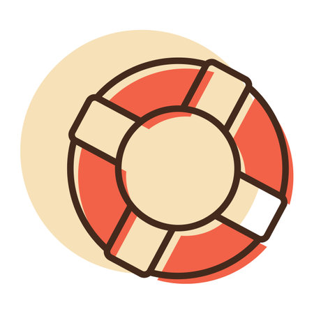 Life ring vector icon. Life preserver symbol. Life saving sign. Security sign. Graph symbol for your web site design, logo, app, UIのイラスト素材