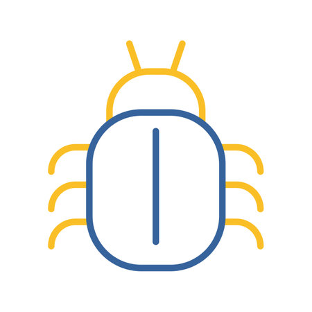 Software or program bug vector icon. Security sign. Graph symbol for your web site design, logo, app, UIのイラスト素材
