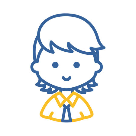 Man boy character face avatar vector icon. Hipster symbol. Avatar character portrait signs. Graph symbol for your web site design, logo, app, UIのイラスト素材