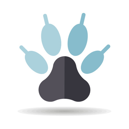 Predatory paw vector icon. Pet animal sign. Graph symbol for pet and veterinary web site and apps design, logo, app, UIのイラスト素材