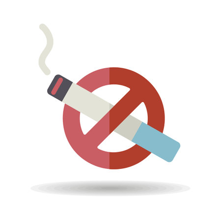 No smoking sign vector isolated icon. Graph symbol for web site and apps design, logo, app, UIのイラスト素材