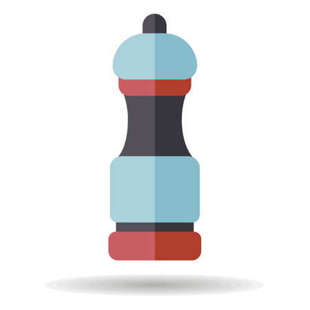 Pepper mill spice grinder vector icon. Kitchen appliance. Graph symbol for cooking web site design, logo, app, UIのイラスト素材