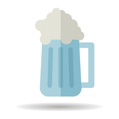 Beer glass vector icon. Barbecue and bbq grill sign. Graph symbol for cooking web site and apps design, logo, app, UIのイラスト素材