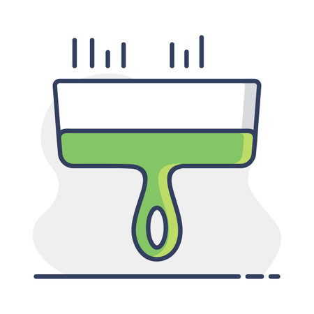 Putty knife tool vector icon. Construction, repair and building. Graph symbol for your web site design, logo, app, UIのイラスト素材