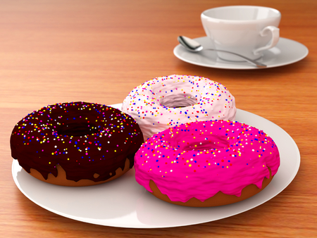 Sweet breakfastの写真素材