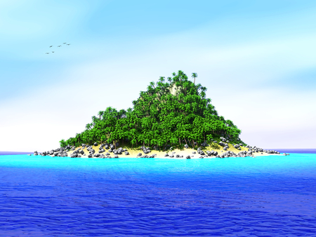 Lost tropical islandの写真素材