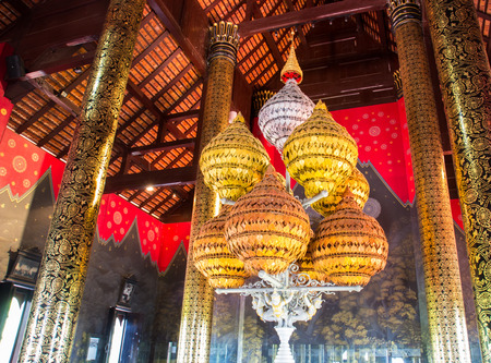 the interior design of the royal pavilion in Thailandのeditorial素材