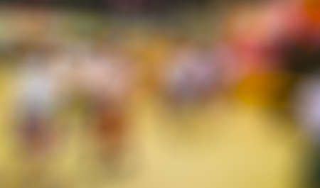 the blurry image of yellow,pink and purple color tone abstract for backgroundの写真素材