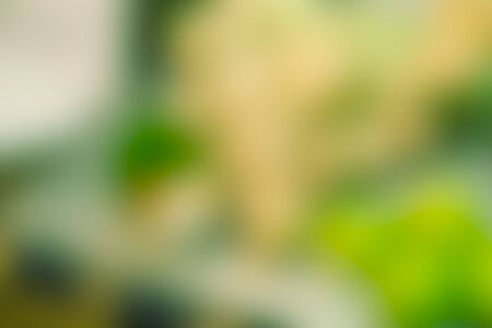 the blurry image of yellow and green tone abstract for backgroundの写真素材