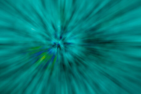 green and blue color tone radial motion blur illustration abstract for backgroundの写真素材