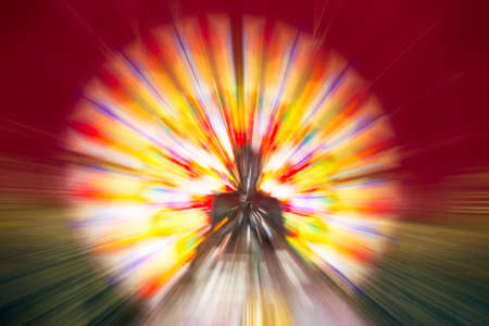 colorful radial motion blur illustration abstract of buddha statue for backgroundの写真素材