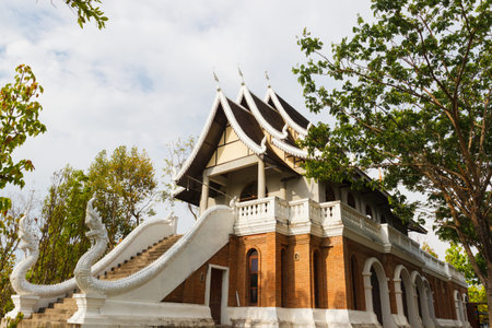 architecture of asian brick building
