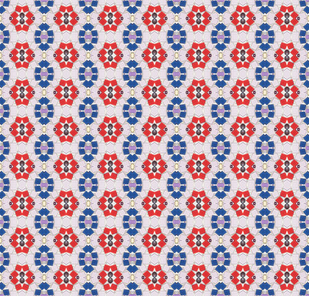 Seamless pattern made from colorful mosaic tile for use as background texture