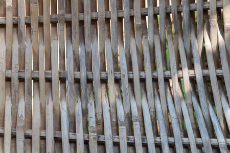 texture abstract background of old rattan cradleの写真素材