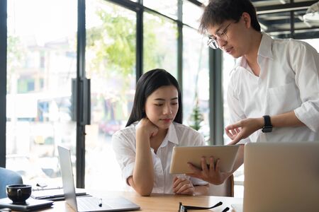 young business people having a meeting in office. businessmanの写真素材