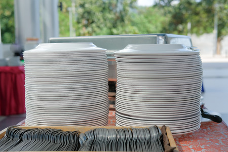 Food buffet catering in restaurant for wedding party banquet event. eating, dining conceptの写真素材