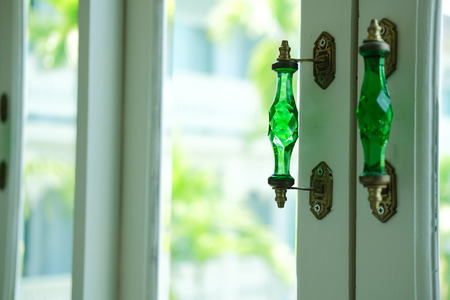 luxury handle for window in house or hotelの写真素材