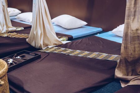 massage bed in spa wellness center. relaxation lifestyleの写真素材