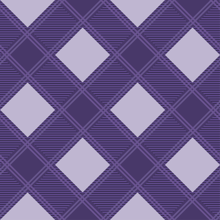 Seamless tartan plaid pattern in purple tone.のイラスト素材
