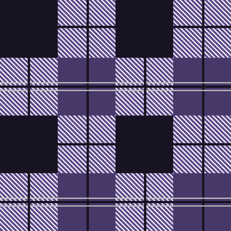 Seamless tartan plaid pattern in purple tone.のイラスト素材