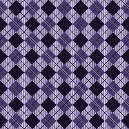 Seamless tartan plaid pattern in purple tone.のイラスト素材