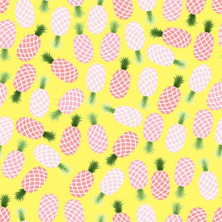 Pattern with Pineapplesのイラスト素材