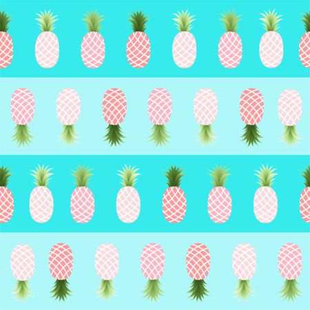Pattern with Pineapplesのイラスト素材