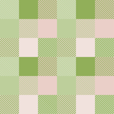tartan plaid pattern in green and pink tone.のイラスト素材