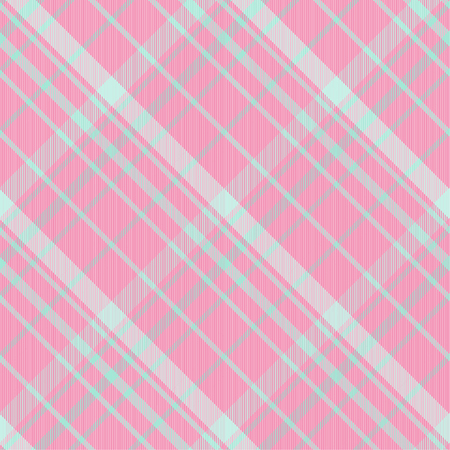 Seamless tartan plaid pattern in pink tone.のイラスト素材