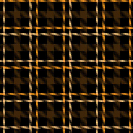 Tartan pattern,Scottish traditional fabric, orange tone background.のイラスト素材