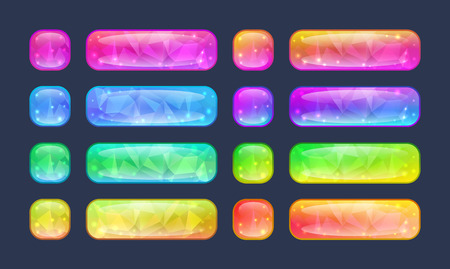 Set of buttons for game or web design.のイラスト素材