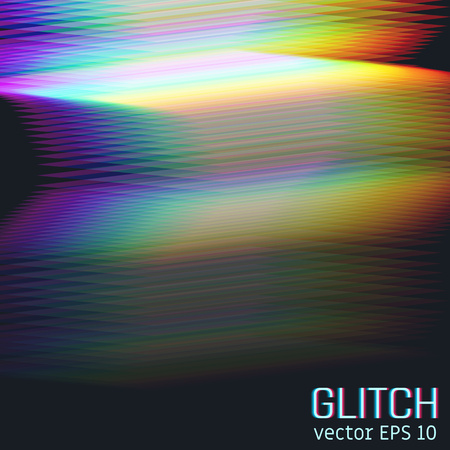 Glitch effect of horizontal stripes.のイラスト素材