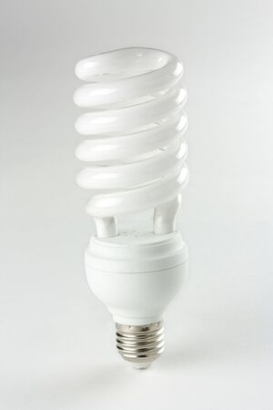 An isolation shot of an energy saving lightbulbの写真素材