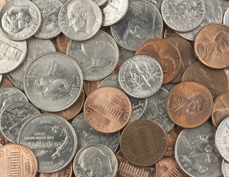 A lot of various coins