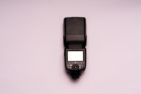 Isolate of wireless camera flash for professional photographerの写真素材