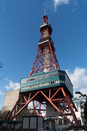SAPPORO HOKKAIDO, JAPAN - NOV 2018 : Sapporo TV Towerのeditorial素材
