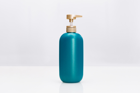 hair shampoo conditioner bottle on white background. Beauty And Body Care Conceptの写真素材