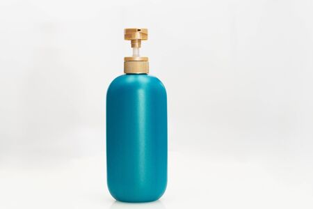 hair shampoo conditioner bottle on white background. Beauty And Body Care Conceptの写真素材