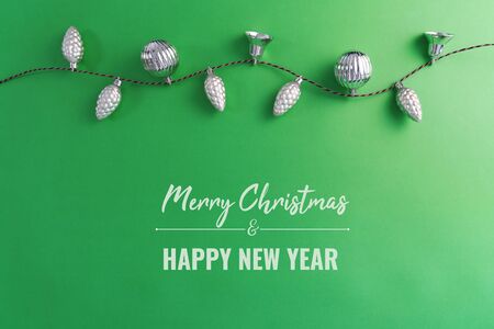 Merry Chrismas and Happy New Year, chrismas ball hanging on the backgroundの写真素材